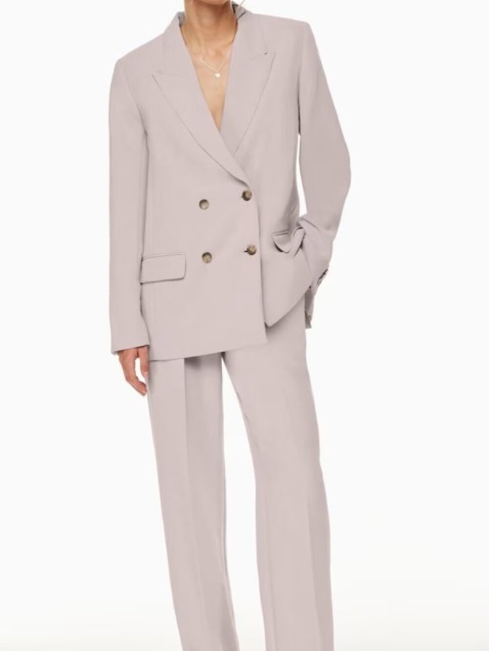 Wilfred Destiny Blazer size 6 +  Aritzia The Effortless Pant Crepette  size 8